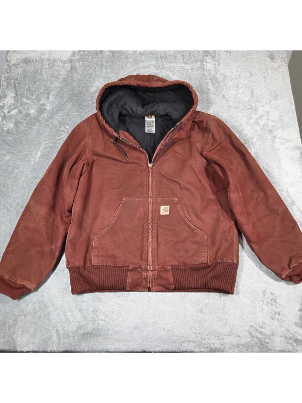 Vintage Carhartt Jacket Mens Medium Insulated Active Jac Red Clay J130 CLY READ